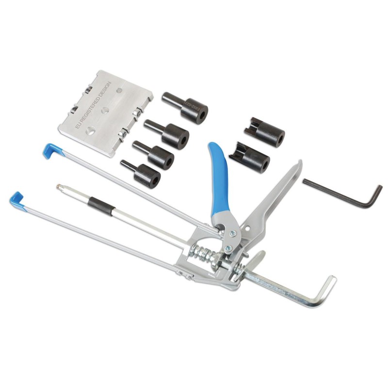 Üzemanyag cső- és tömlőcsatlakozó szerelő - préselő célszerszám klt. (LAS-6933)