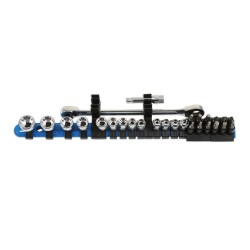 Dugókulcs - crowafej klt. 1/4' Gear Lock - Alldrive 27 db+Tart. -TS20 (LAS-6887) Dugókulcs - crowafej klt. 1/4' Gear Lock - Alldrive 27 db+Tart. -TS20 (LAS-6887)