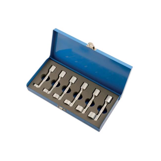 Üzemanyagcső kulcs klt. 6 db spec. nyitott 12-14-16-17-18-19 mm -TS20 (LAS-4920)