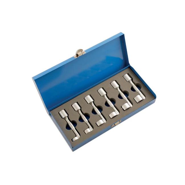 Üzemanyagcső kulcs klt. 6 db spec. nyitott 12-14-16-17-18-19 mm -TS20 (LAS-4920)