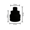 Légkulcs átalakító adapter 1-1/2' - 1' szűkítő Genius (938008)