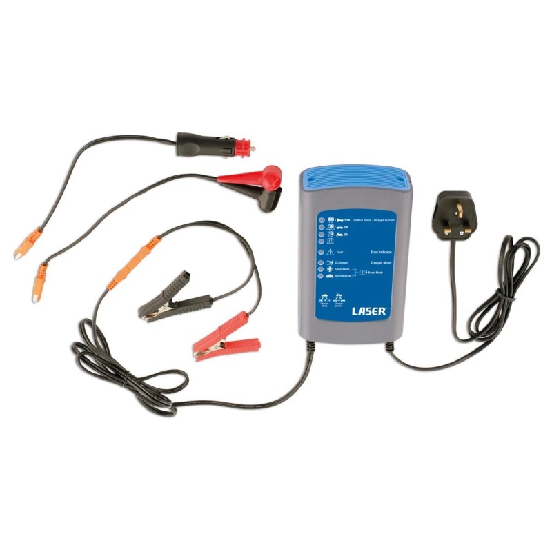 Akkumulátor töltő 12V - 10A - 4:1-ben Inteligens - Laser -TS20 (LAS-5475)