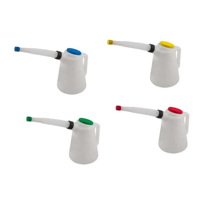 Olajbetöltő kanna készlet 4 részes - 5 literes - Színkódolt -TS20 (LAS-7010)