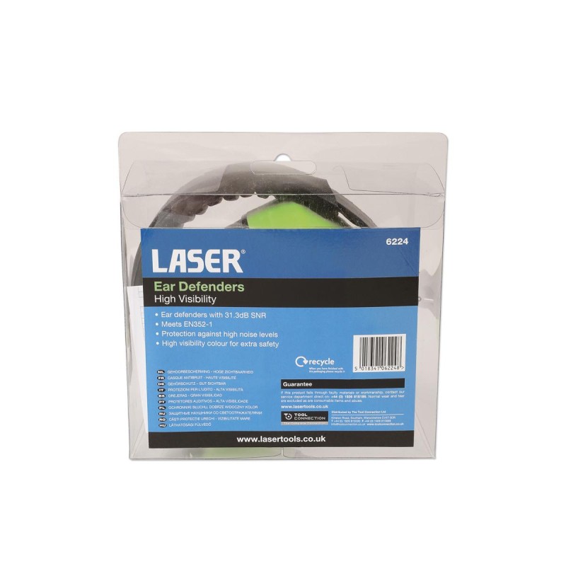 Fülvédő műanyag - 'jólláthatósági' zöld (LAS-6224)