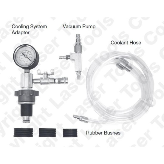Hűtőrendszer-feltöltő és vákuumos tisztító készlet -Laser Tools -TS20 (LAS-4287)