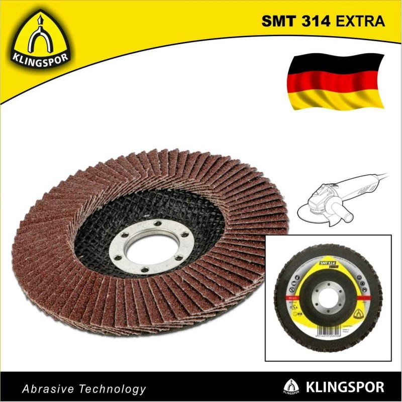 Csiszolótányér, lamellás 125 mm P120 - acél és színesfém - KLN (322819)