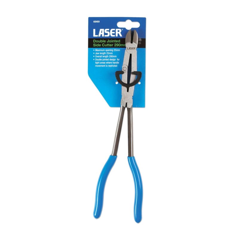 Fogó hosszú oldalcsípő, áttételes 290 mm (LAS-6969)