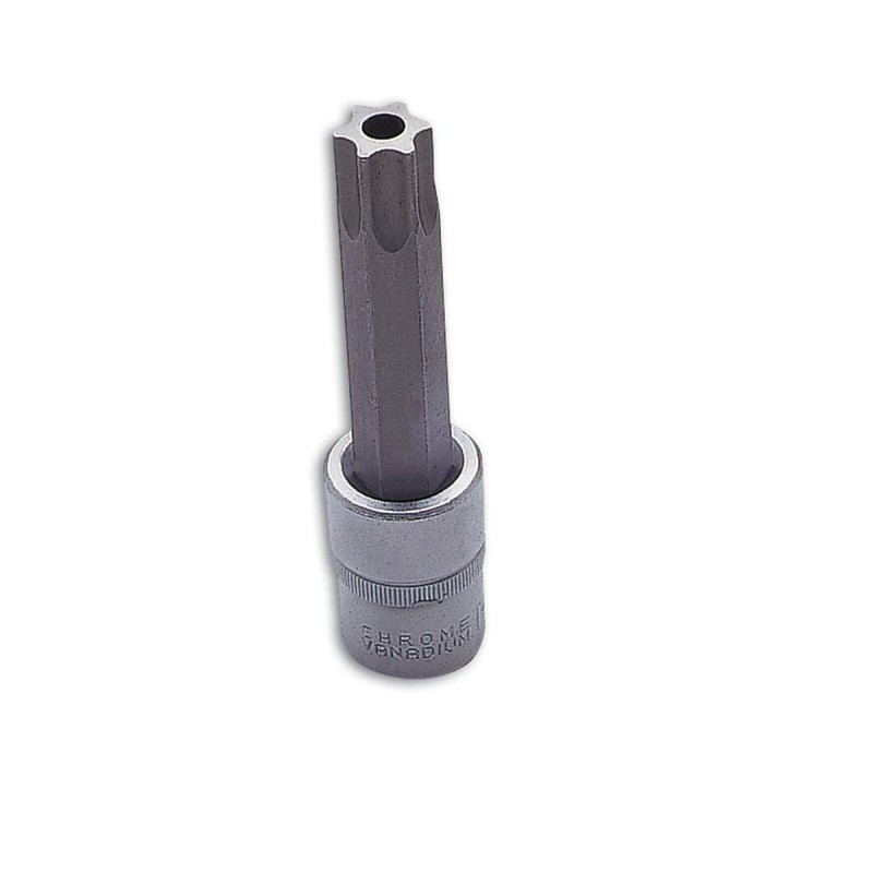 Rátűzőkulcs - crowa+bit 1/2" Torx furatos T80 (LAS-2656)