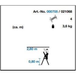 Alu lépcsőfokos állólétra 1x4 Fokos - CORDA- (000705) Alu lépcsőfokos állólétra 1x4 Fokos - CORDA- (000705)