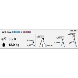 Alu lépcsőfokos sokcélú állólétra 3 x 8 Fokos - CORDA- (033383) Alu lépcsőfokos sokcélú állólétra 3 x 8 Fokos - CORDA- (033383)