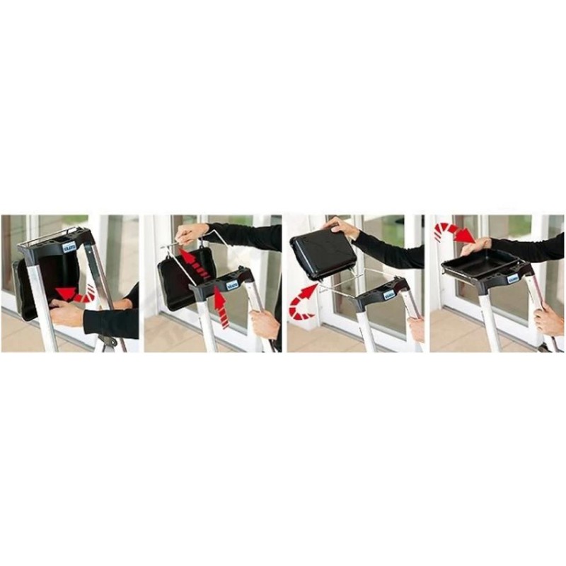 Létra Secury MultiGrip lépcsőfokos fellépő 1x4 Fokos - MONTO- (126528)