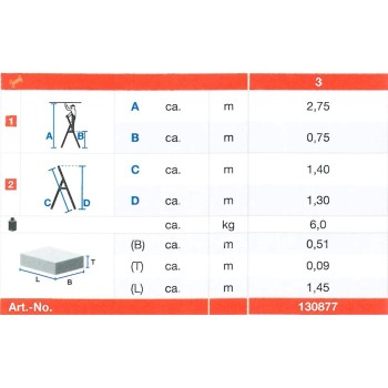 Toppy XL összecsukható fellépő, 1x3 fokos - MONTO- (130877) Toppy XL összecsukható fellépő, 1x3 fokos - MONTO- (130877)