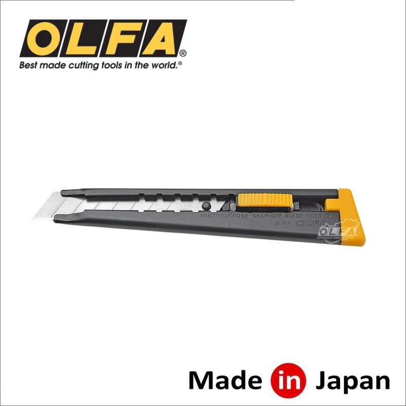 Vágókés OLFA 18 mm törh.penge, automata rögz. - erős acélházas (ML) Vágókés OLFA 18 mm törh.penge, automata rögz. - erős acélházas (ML)