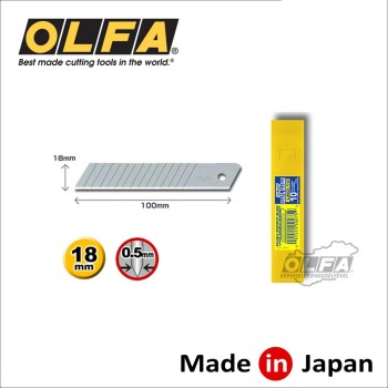 Penge OLFA tördelhető 18 mm 10 db - sűrű szegmensek (LBD-10) Penge OLFA tördelhető 18 mm 10 db - sűrű szegmensek (LBD-10)