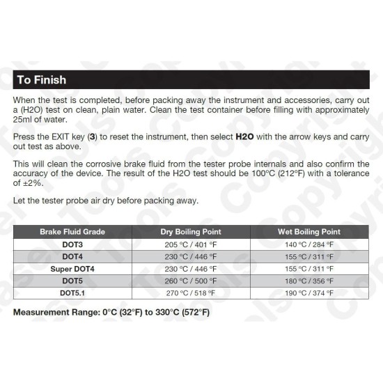 Fékolaj - fékfolyadék forráspont vizsgáló műszer DOT3-4-Super4-5-5.1 (LAS-6802)