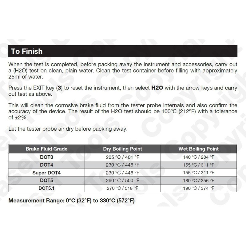 Fékolaj - fékfolyadék forráspont vizsgáló műszer DOT3-4-Super4-5-5.1 (LAS-6802)