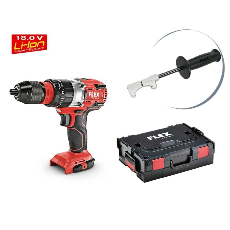 Fúró-csavarozó, akkus 18V 5,0 Ah Li-Ion 90 Nm - Flex (DD 2G 18.0-EC) Fúró-csavarozó, akkus 18V 5,0 Ah Li-Ion 90 Nm - Flex (DD 2G 18.0-EC)