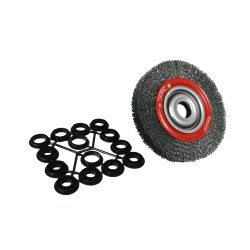 Drótkorong 200 mm acél 4500 rpm + 7 pár műanyag középrész (PT-19129) Drótkorong 200 mm acél 4500 rpm + 7 pár műanyag középrész (PT-19129)