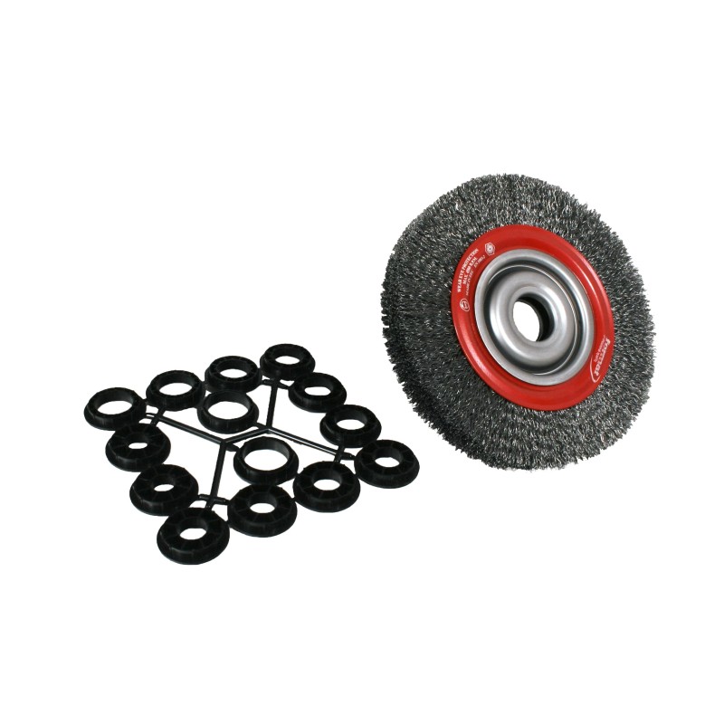 Drótkorong 200 mm acél 4500 rpm + 7 pár műanyag középrész (PT-19129)