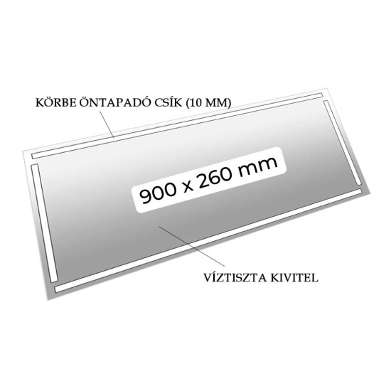 Homokfúvó szekrényhez fólia 990-hez 1 db-os világításra (PT-SBC990-FV)