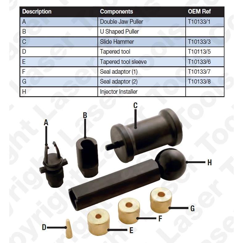 Porlasztó kiszerelő+beállító klt.VAG FSI benzines injektor-OEM T10133 (LAS-5069) Porlasztó kiszerelő+beállító klt.VAG FSI benzines injektor-OEM T10133 (LAS-5069)