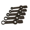 Féknyeregkulcs klt. -TEHER- üthető 5 db-os E18-E20-E24 + M24-M26 3/4" (LAS-7160)