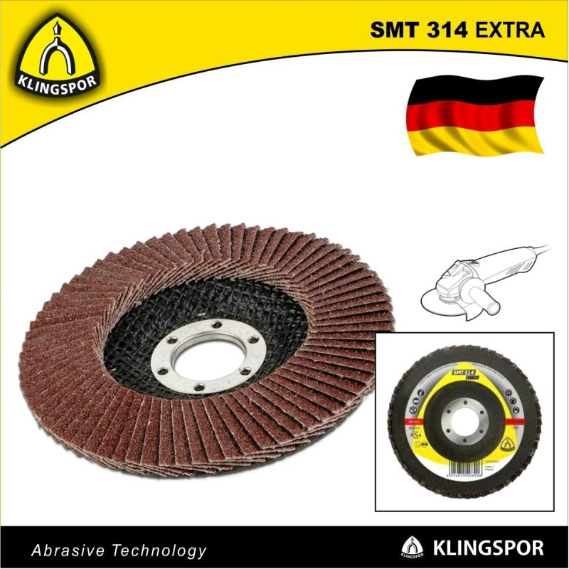 Csiszolótányér, lamellás 115 mm P60 - acél és színesfém - KLN (322811)