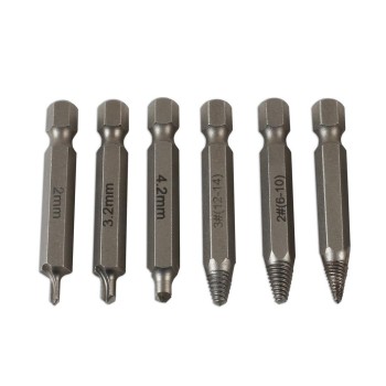 Csavarkiszedő klt. 6 db-os fúró és kihajtó spec. bit készlet: 3-14 mm (LAS-7292) Csavarkiszedő klt. 6 db-os fúró és kihajtó spec. bit készlet: 3-14 mm (LAS-7292)