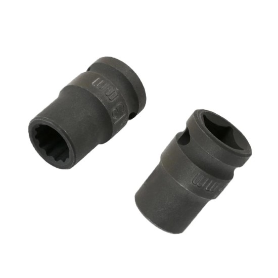 Gépi dugókulcs 13 mm-es 1/2'-os rövid 12 lapú - 38 mm - AT18 - (LAS 7414)