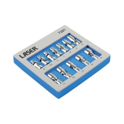 Kardáncsuklós dugókulcs klt. 1/4' 5-15 mm 12 db -AT18- (LAS-7281) Kardáncsuklós dugókulcs klt. 1/4' 5-15 mm 12 db -AT18- (LAS-7281)