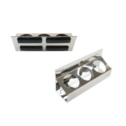 Mágneses tartó 3 db spray flakonhoz - 300x85x130 mm - INOX - AT18 - (LAS-7389) Mágneses tartó 3 db spray flakonhoz - 300x85x130 mm - INOX - AT18 - (LAS-7389)