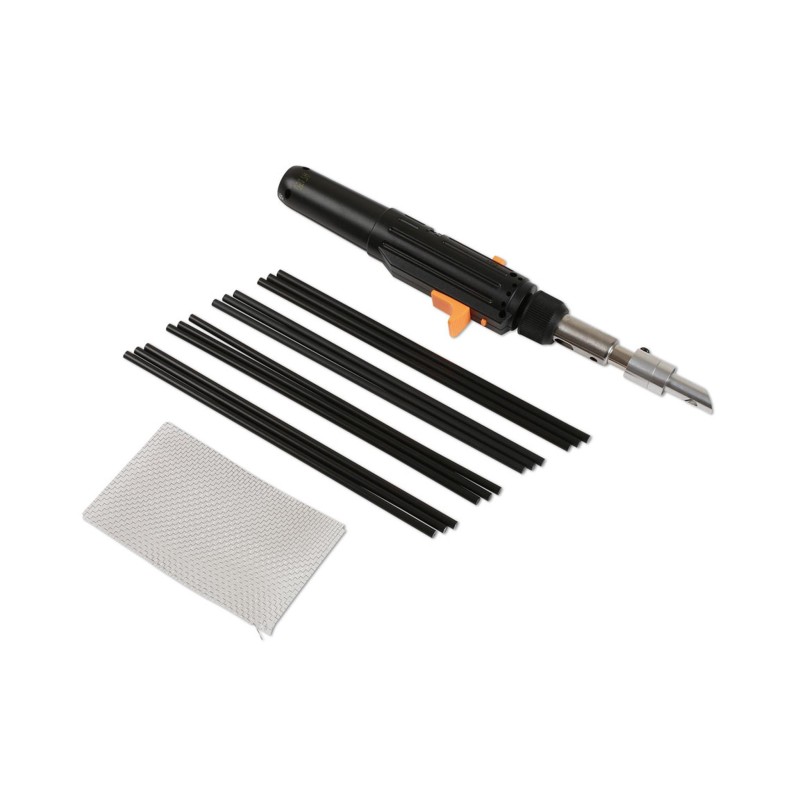 PowerTec PWT‑92490 műanyag hegesztő komplett készlet – gázüzemű hegesztőpisztoly és 15 részes pálcacsomag PowerTec PWT‑92490 műanyag hegesztő komplett készlet – gázüzemű hegesztőpisztoly és 15 részes pálcacsomag