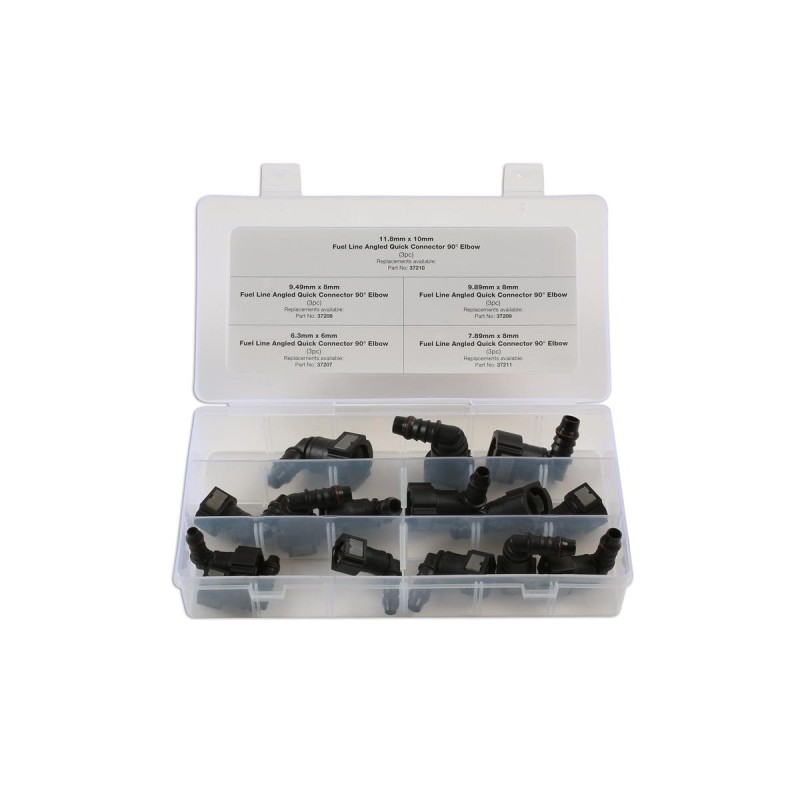 Műanyag üzemanyag rendszer könyök gyorscsatl. klt - 15 db -AT18- (CON-34030)