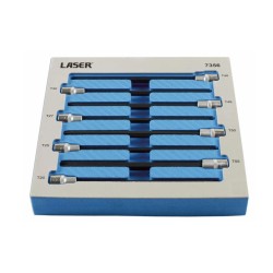 Rátűzőkulcs 8 db-os klt. 3/8&quot; Torx T20-T55 extra hosszú 200 mm -AT18- (LAS-7356)