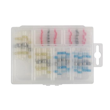 Vezetékösszekötő készlet 48 db-os zsugorcsö, forrasztható - AT18 - (CON-37188)