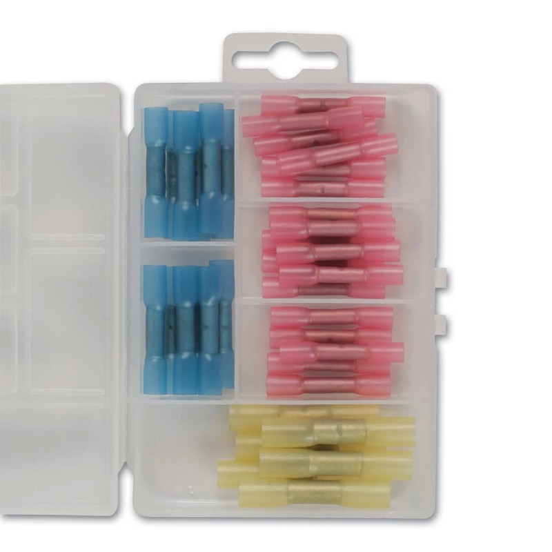 Vezetékösszekötő készlet 36 db-os zsugorcsö, MINI forraszt. - AT18 - (CON-36817)