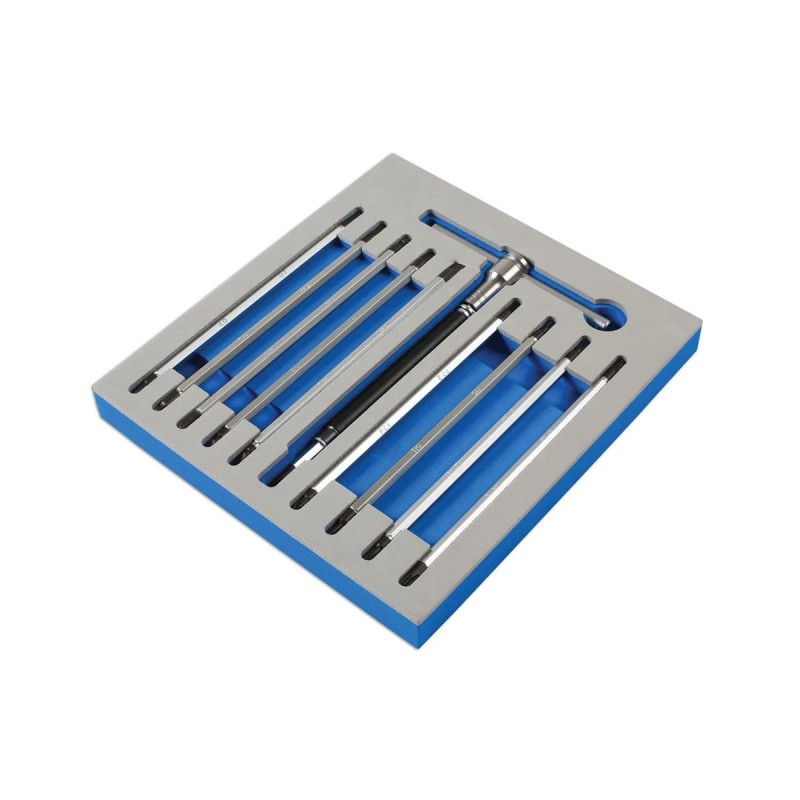 T-alakú csavarhúzó 12 db-os készlet, Torx, Imbusz, PH, PZ -AT18 - (LAS-7284)