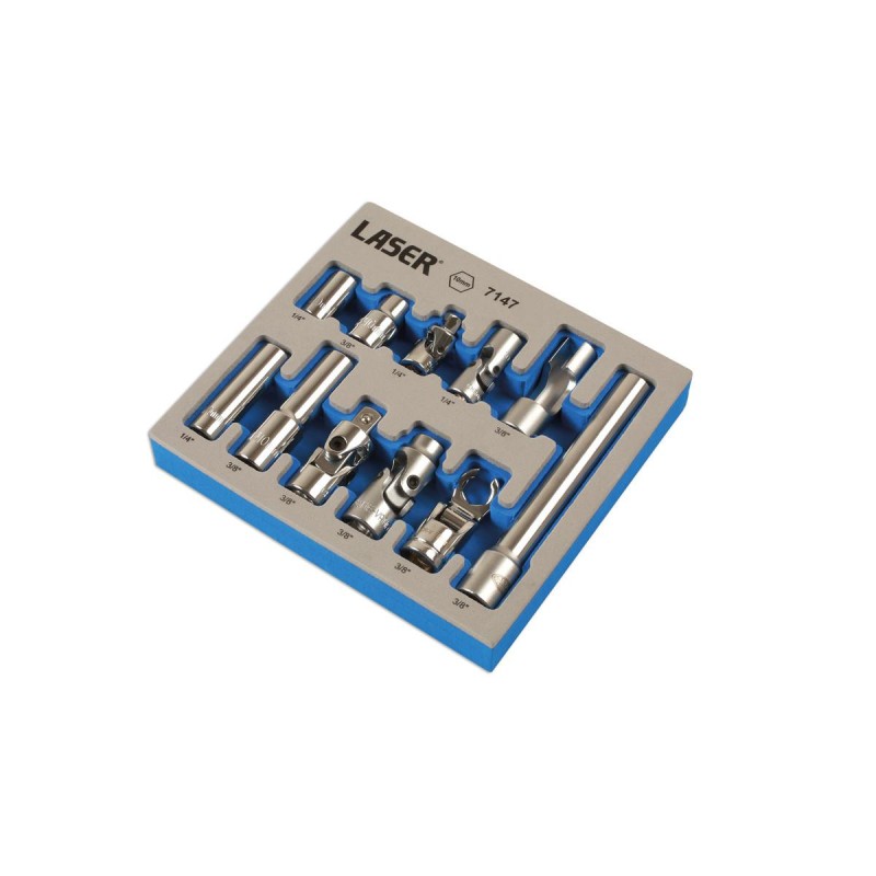 Dugókulcs és adapter klt. 11 mm univ. 1/4&quot; - 3/8&quot; -AT18 (LAS-7147)