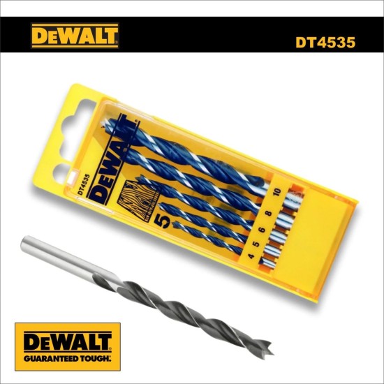 Fafúró klt. 5 db-os 4.0-10.0 mm - DeWalt (DT4535)