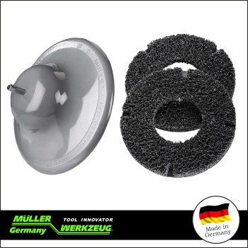 Tisztítókorong - négertárcsa befogó 200 x 90 mm + 2 db tárcsa klt. (MLR-433 700) Tisztítókorong - négertárcsa befogó 200 x 90 mm + 2 db tárcsa klt. (MLR-433 700)