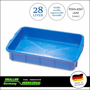 Olajleeresztő tálca 28 literes törhetetlen - olaj-fagyálló- MÜLLER (MLR-902 390) Olajleeresztő tálca 28 literes törhetetlen - olaj-fagyálló- MÜLLER (MLR-902 390)