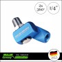 Levegő csatlakozó adapter-forgós, 2x360 Fok 1/4&quot;- MÜLLER (MLR-400 035)