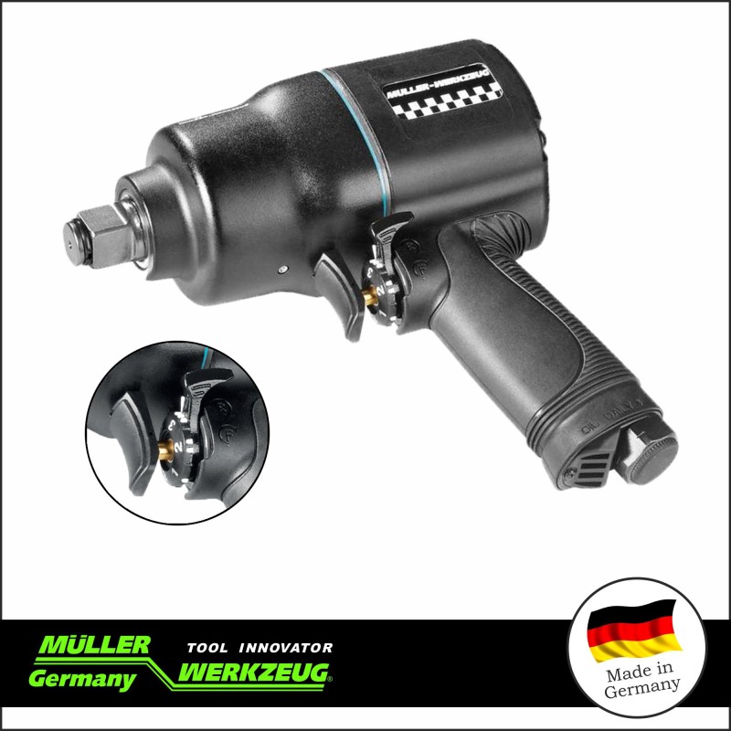 Légkulcs 3/4" 2600 Nm 215 mm 3 seb. - MÜLLER (MLR-294 117) Légkulcs 3/4" 2600 Nm 215 mm 3 seb. - MÜLLER (MLR-294 117)