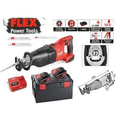 Orrfűrész Ingalökettel 32 mm- EMS rendsz.- 18V 5Ah - Flex (RSP DW 18-EC-5Ah)