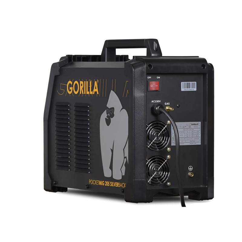 IWELD Gorilla PocketMIG 205 Aluflux kétfunkciós hegesztőinverter (MIG/MMA)