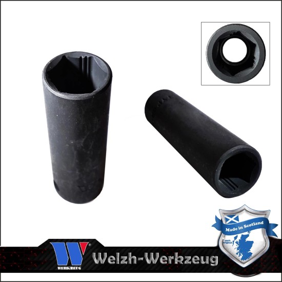 Lok-Typ Légkulcsfej - gépifej 3/8" 11 mm 6 lap hosszú - Welzh (1094-5-WW)