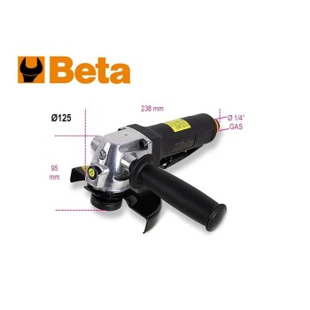 Levegős sarokcsiszoló 125 mm M14 - 10.000 RPM - 0,66 kW - Beta (1936-5A)