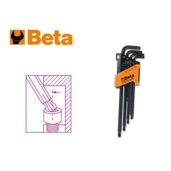 Torxkulcs &quot;L&quot; alakú készlet 08 db-os gömbvégű torx, hosszú - Beta (97BTXL-SC8)