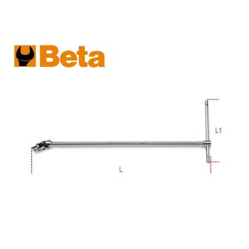 T-kulcs 1/2&quot;-os kardán-csuklós 490 mm - Beta (920-40)