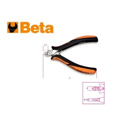 Fogó oldalcsípő 130 mm elektronikai - keskeny pofával - Beta (1185BM-130) Fogó oldalcsípő 130 mm elektronikai - keskeny pofával - Beta (1185BM-130)